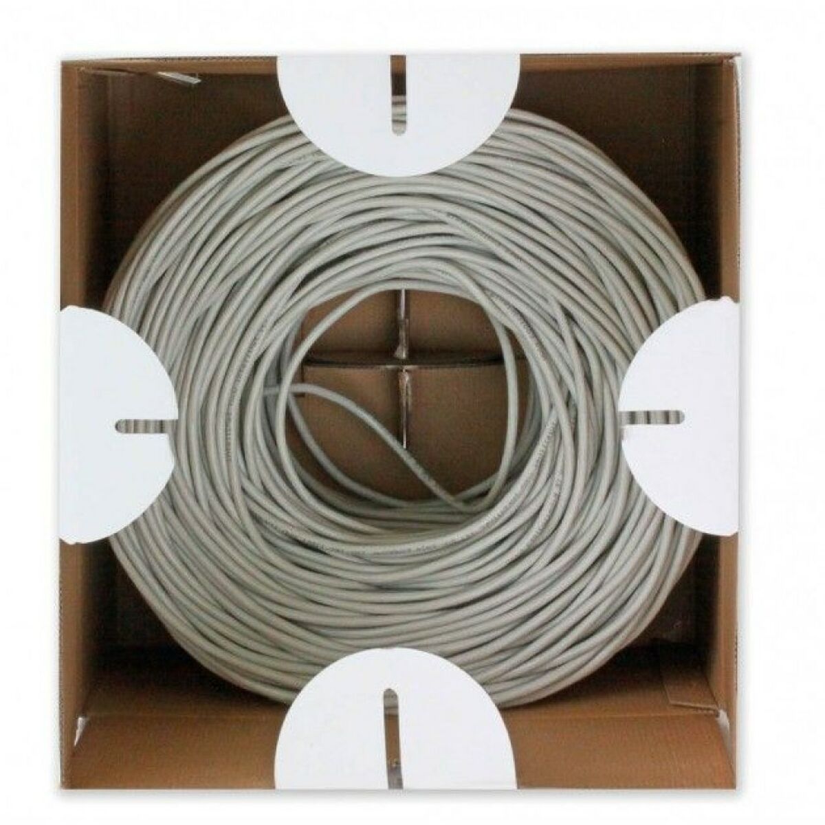Cable de Red Rígido FTP Categoría 5e Techly ITP8-RIS-0305LO Negro 305 m